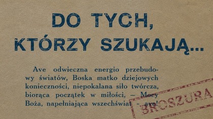 Do tych, którzy szukają... (1925) [broszura] C.  Jinarajadasa