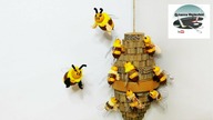 Jak zrobić mini pszczółki z ulem [MINI BEE AND BEEHIVE] Pomysły plastyczne DiY