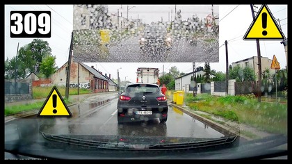 Problemy z ominięciem śmieciarki