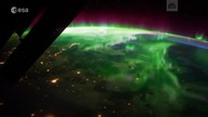 Tak wygląda zorza polarna widziana z kosmosu