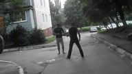 Brutal spinning kick knockout