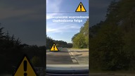 Uszkodzona felga, niebezpieczne wyprzedzanie na czołówkę #shorts #rikordwidjo