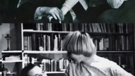 Bohdan Drozdowski, poeta, redaktor miesięcznika Poezja, dziennikarka Alwida Bajor.  Wilno, 1985 r.