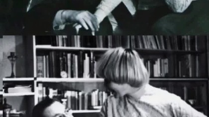 Bohdan Drozdowski, poeta, redaktor miesięcznika Poezja, dziennikarka Alwida Bajor.  Wilno, 1985 r.