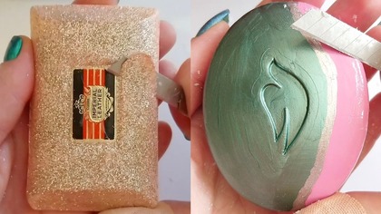 Soap Carving ASMR Relaxing Sounds no talking Satisfying ASMR Video