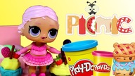 Play Doh  Słodki piknik LOL Surprise  bajki dla dzieci