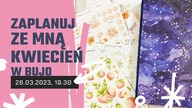 Planowanie kwietnia w bullet journalu - Notes DevangariArt i Tosiakowe naklejki