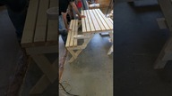 Ktoś jeszcze robi takie wynalazki? :) #work #woodworking #outdoorfurniture