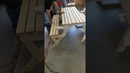 Ktoś jeszcze robi takie wynalazki? :) #work #woodworking #outdoorfurniture