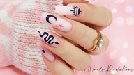 Collab nails black icon nails art tutorial step by step