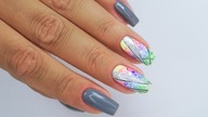Black lines on colorful background / nails art tutorial step by step/ Sunflower
#colorfulnails