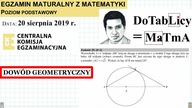 Wykaż, że kąt ACB ma miarę 120° ZADANIE 29 CKE 2019 SIERPIEŃ MATEMATYKA PODSTAWOWA