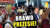 Polski działacz w akcji.  Zamieszanie na lotnisku