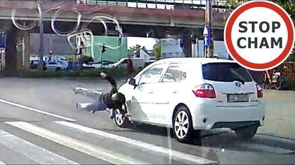 Potrącenie chłopca na hulajnodze na przejściu dla pieszych #2249 Wasze Filmy