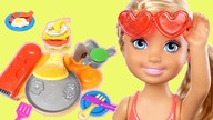 Barbie  Jajka Niespodzianki  Śniadanie  bajki dla dzieci