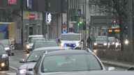 Przejazd alarmowy karetki Renault Trafic - Warszawa