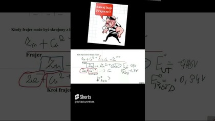 Krojenie Frajera z Hajsu (elektrochemia) #chemia #chemistry #shorts #shortvideo #maths