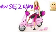 Barbie i różowy skuter- bawcie sie z nami