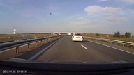 Niecodzienne zdarzenie na autostradzie