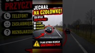 Sekunda od tragedii!  Kierowca nagle zjechał na przeciwny pas #polscykierowcy #stopcham #uwaga