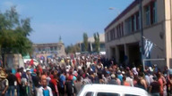Muzułmanie w Grecji na wyspie Lesbos 04-09-15