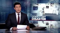 5 latek chciał przytulić rzeźbę i zrzucił ją na ziemię