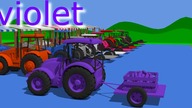 Learn #Colors for Children to Learn with Farm Vehicles - and other Colorful Vehicles | Kolory