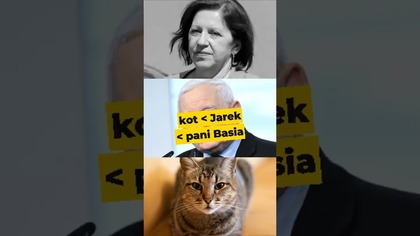  Hierarchia w PiS: kot - Jarek - pani Basia.  #polityka #PiStoMafia #BarbaraSkrzypek
