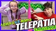 TELEPATIA CHALLENGE.  Agatka VS Mama #fikimikiagatkiimoniki