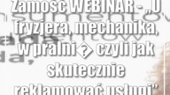 Zamość: WEBINAR - U fryzjera, mechanika, w pralni czyli jak skutecznie reklam...