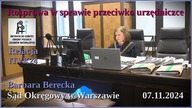 Kolejna odsłona, Państwo Bereccy VS Kierownik KRUS. Skandaliczny bałagan w sądowych aktach Wawa 2024