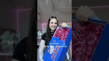 #unboxing @converse x @HelloKittyandFriends @Swarovski  otwieramy paczki pr [prezent] #samosiaa