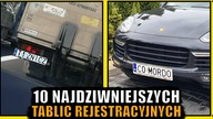 10 NAJŚMIESZNIEJSZYCH TABLIC REJESTRACYJNYCH 8