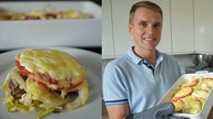 Pyszna zapiekanka z młodej kapusty i mięsa mielonego.  Prosty i szybki przepis na danie obiadowe.