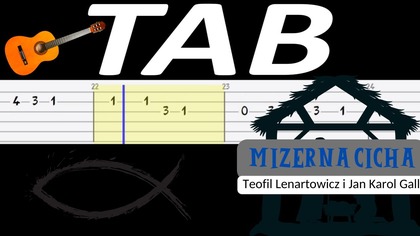  Mizerna Cicha - melodia TAB (gitara)  TABY I NUTY W OPISIE 