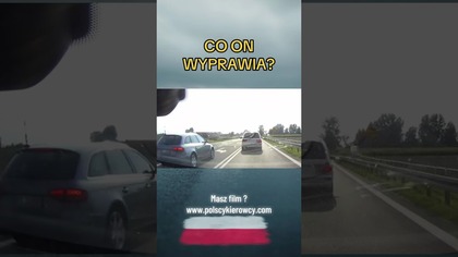 Co on wyprawia?! Audi leci na ślepo  #PiratDrogowy #Audi #roadrage