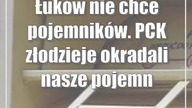 Łuków nie chce pojemników.  PCK: złodzieje okradali nasze pojemniki na odzież