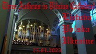Three Anthems of Lietuva, Polska, Ukraine in Vilnius Cathedral