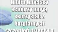 Lublin: Lubelscy seniorzy mogą skorzystać z bezpłatnych szczepień przeciw pneumokokom