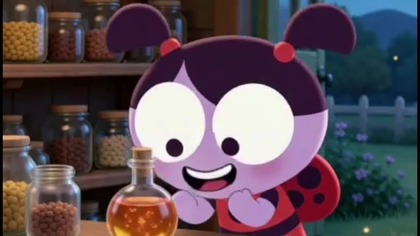 Ladybird Lu talking to the Secret Bug Formula 9