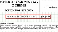 ZADANIE 23 OKE POZNAŃ STYCZEŃ 2012 ILOCZYN ROZPUSZCZALNOŚCI pH I pOH
