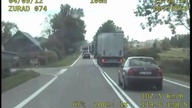 Pirat drogowy w ciężarówce zepchnął auto na pobocze