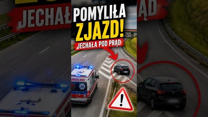 Nawigacja zawiodła? Kierująca zawróciła na A1 i pojechała pod prąd!  #A1 #PolscyKierowcy