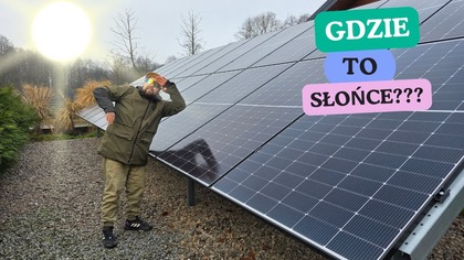 Fotowoltaika zimą.  Miało być pięknie a wyszło jak zawsze.