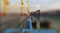 LiveLeak - Container ship crashes into the port