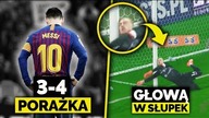 Porażka FC Barcelony 3-4! GŁOWĄ o SŁUPEK wielki GUZ...