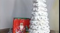 Choinka świąteczna z płatków kosmetycznych#Christmas tree with cosmetic flakes