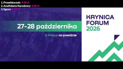 Forum Krynica 2026! Zmysło Sharp i Sarmata Live dla Wspierających Ocena Krynicy Q&A Geopolityka z SK