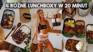 Zrobiłam w 20 minut 4 różne lunchboxy | idealne do pracy i szkoły