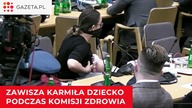 Marcelina Zawisza karmiła dziecko w czasie wypowiedzi na sejmowej komisji zdrowia